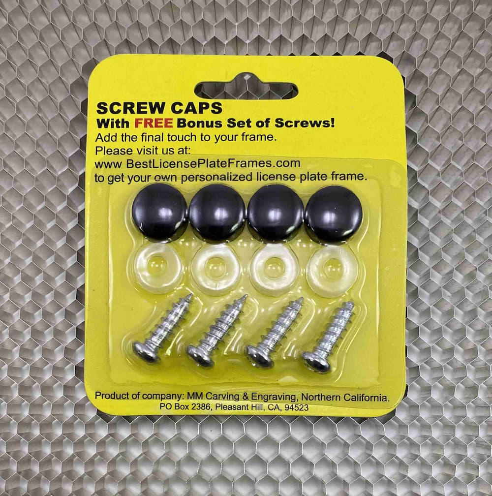 Screw Covers Plastic - Black (NOT for CNC frames)